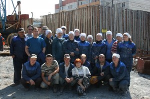Бригада отделочников заслуженного строителя Лидии Коржавиной