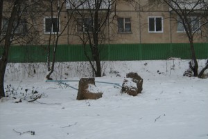 Сломанная сушилка по ул. Кирова