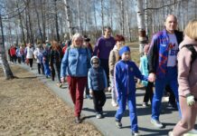 Лесничане поддержали акцию «10 000 шагов к жизни»
