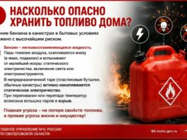 Топливо требует осторожности